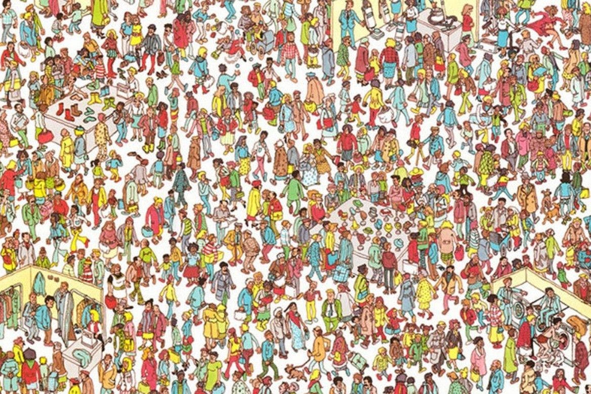 The original "Where's Wally" image.